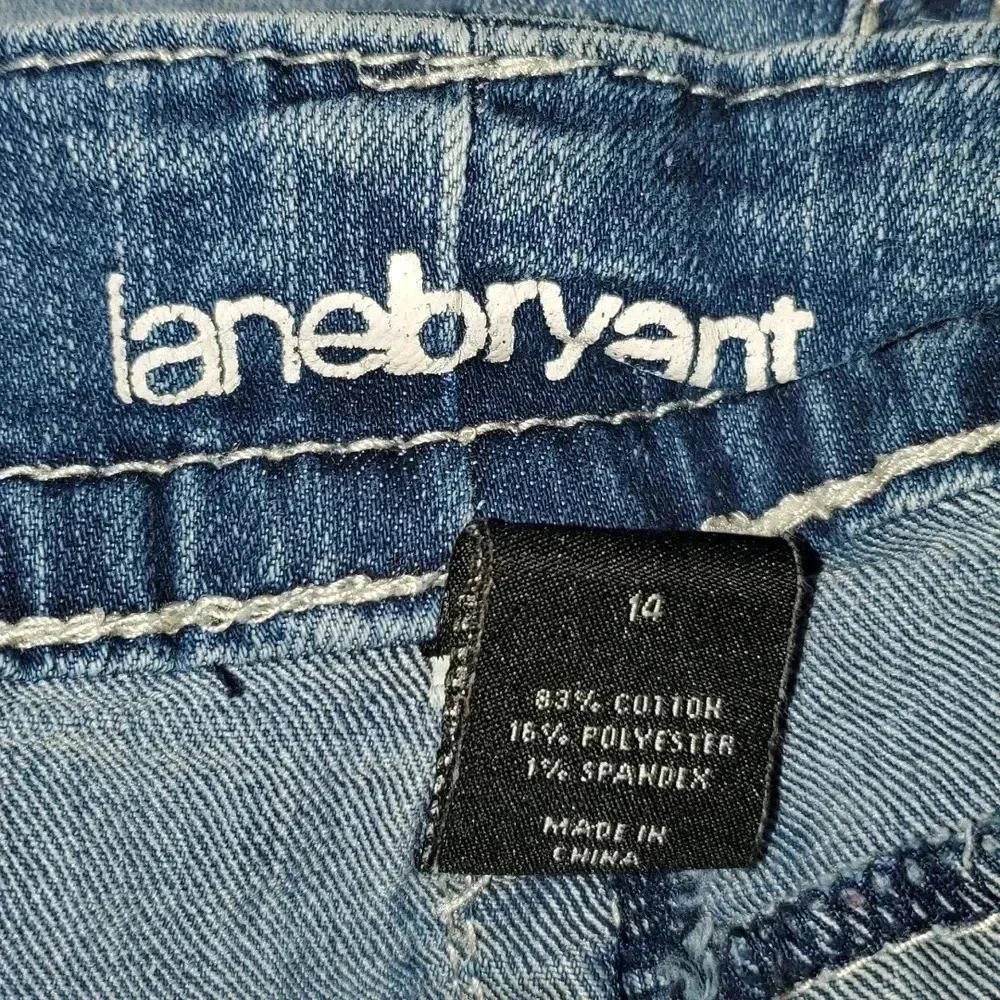 Lane Bryant Cuffed Blue Jean Shorts Size 14 - Picture 11 of 14